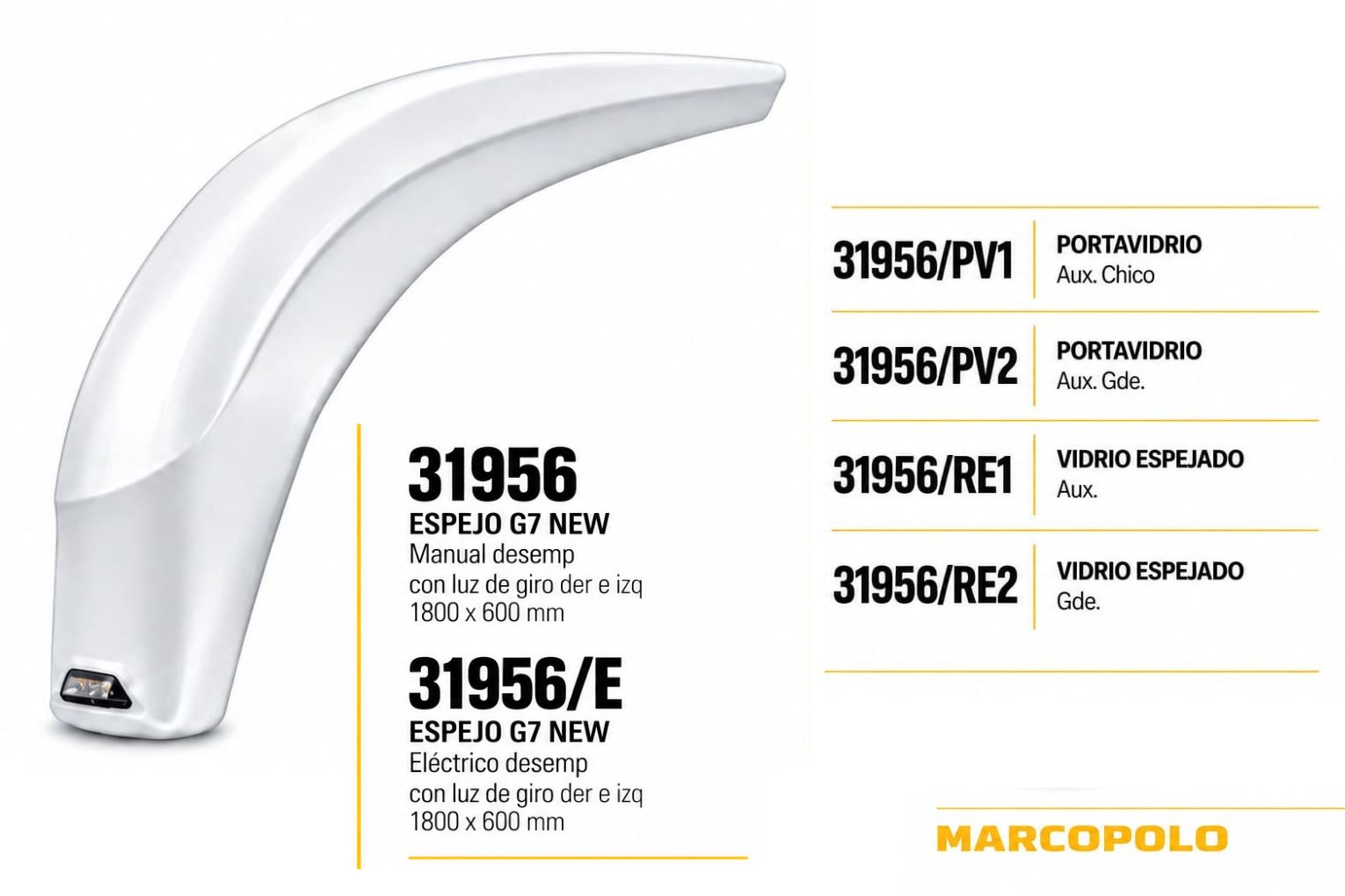 ESPEJO Marcopolo G7 NEW — FRA SRL